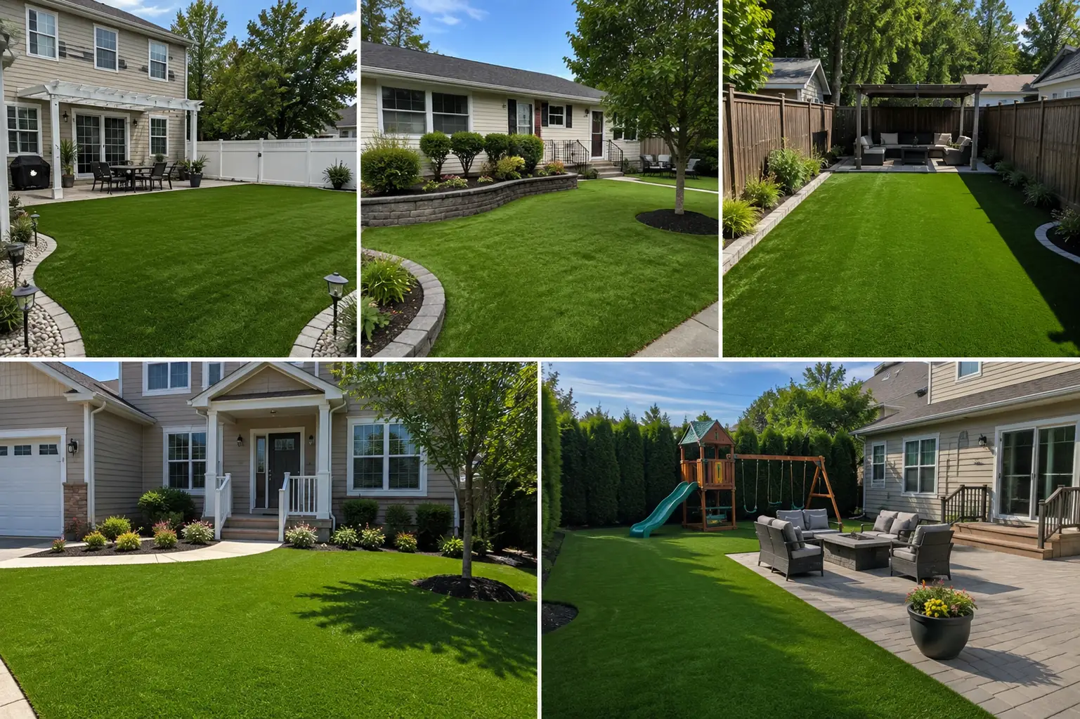 Mixed turf installation showcase